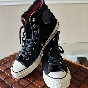 “Día de los Muertos” Converse Black and White High-Tops